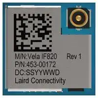 453-00172C: Bluetooth Module, BLE 5.0 + EDR, 1 Mbps, -93.5 dBm, 2.6 to 3.3 V, -40 °C to 85 °C, Vela IF820 Series