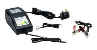 77BCB-122AS: Battery Charger, Heavy Duty, 12 V, Lead Acid, UK Plug