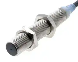 E2A-M12LS04-WP-B1 2M: Inductive Proximity Sensor, Cylindrical, E2A Series, M12, 4 mm, PNP-NO, 12 V to 24 V, Pre-wired