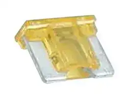 MP012573: Fuse, Automotive, Tan, 5 A, 32 V, 11mm x 3.8mm x 9mm, MP Auto Blade Low Profile Series