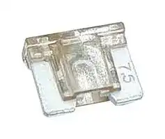 MP012574: Fuse, Automotive, Brown, 7.5 A, 32 V, 11mm x 3.8mm x 9mm, MP Auto Blade Low Profile Series