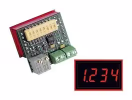 DMS-20PC-0/5-24RL-C: Process Meter, DMS-20PC 0/5 Series, DC Voltage, 0V to 5V, 0V to 10V, 3.5 Digits, 4.75 to 40 Vdc