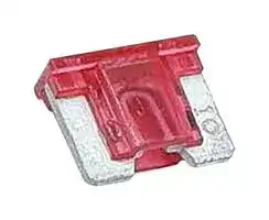 MP012575: Fuse, Automotive, Red, 10 A, 32 V, 11mm x 3.8mm x 9mm, MP Auto Blade Low Profile Series