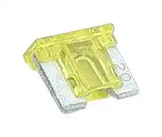 MP012577: Fuse, Automotive, Yellow, 20 A, 32 V, 11mm x 3.8mm x 9mm, MP Auto Blade Low Profile Series