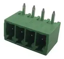 691322110004: Terminal Block, Header, 3.5 mm, 4 Ways, 10 A, 300 V, Through Hole Right Angle