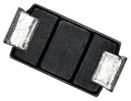 BYS10-25-E3/TR: Schottky Rectifier, 25 V, 1.5 A, Single, DO-214AC (SMA), 2 Pins, 500 mV