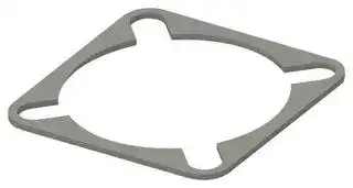 93-22049: EMI Shielding Gasket, Conductive Sheet, Nickel Plated Graphite, 29.29mm L x 29.29mm W x 0.8mm D