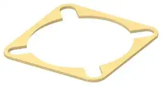 2427990-1: EMI Shielding Gasket, Conductive Sheet, Silver Plated Aluminium, 29.29mm L x 29.29mm W x 0.8mm D