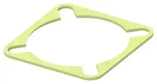 2427992-1: EMI Shielding Gasket, Conductive Sheet, Silver Plated Aluminium, 29.29mm L x 29.29mm W x 0.8mm D