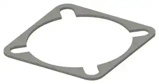 93-22053: EMI Shielding Gasket, Conductive Sheet, Nickel Plated Graphite, 31.95mm L x 31.95mm W x 0.8mm D