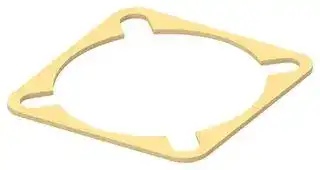 2427994-1: EMI Shielding Gasket, Conductive Sheet, Silver Plated Aluminium, 31.95mm L x 31.95mm W x 0.8mm D