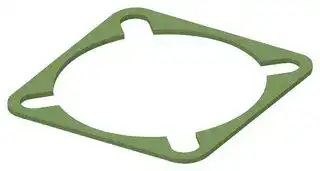 93-22055: EMI Shielding Gasket, Conductive Sheet, Nickel Plated Graphite, 31.95mm L x 31.95mm W x 0.8mm D