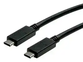 11.44.9052: USB Cable, Type C Plug to Type C Plug, 500 mm, 19.7 ", USB 3.2, Black, E-Marked Cable