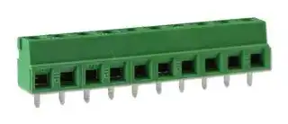 CTB0508/10: Standard Terminal Block, Wire to Board, CTB0508, 10 Contacts, 5.08 mm, Terminal Block, PCB