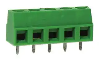 CTB0508/5: Standard Terminal Block, Wire to Board, CTB0508, 5 Contacts, 5.08 mm, Terminal Block, PCB