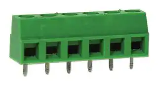 CTB0508/6: Wire-To-Board Terminal Block, 5.08 mm, 6 Ways, 30 AWG, 14 AWG, 2.5 mm², Screw