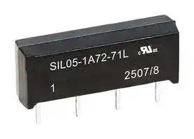 SIL03-1A72-71D: Reed Relay, SPST-NO, 3 VDC, SIL Series, Through Hole, 500 ohm, 500 mA