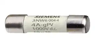 3NW6001-4: Fuse, Cartridge, Cylindrical, 6 A, 1000 V, 10 mm x 38 mm