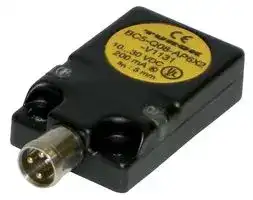 BC5-Q08-AP6X2-V1131/S250 — Capacitive Proximity Sensor, Rectangular, 5 mm, PNP, 10 Vdc to 30 Vdc, Connector