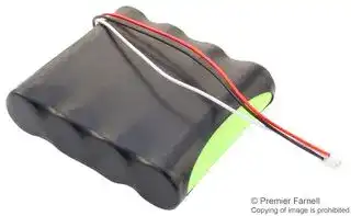 WAT2S2PNCR18650B!A: Rechargeable Battery, 7.4 V, Lithium Ion, 6.7 Ah, 18650, Connector