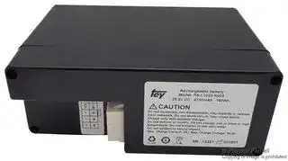 PICPAL1022: Rechargeable Battery, 25.2 V, Lithium Ion, 6.75 Ah, 18650, Connector, 1