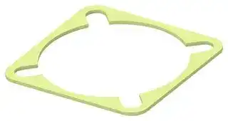 2427996-1: EMI Shielding Gasket, Conductive Sheet, Silver Plated Aluminium, 31.95mm L x 31.95mm W x 0.8mm D