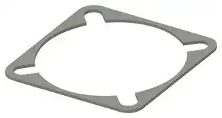93-22057: EMI Shielding Gasket, Conductive Sheet, Nickel Plated Graphite, 34.32mm L x 34.32mm W x 0.8mm D
