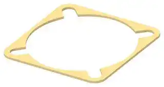 2427998-1: EMI Shielding Gasket, Conductive Sheet, Silver Plated Aluminium, 34.32mm L x 34.32mm W x 0.8mm D