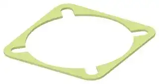 2428004-1: EMI Shielding Gasket, Conductive Sheet, Silver Plated Aluminium, 38.1mm L x 38.1mm W x 0.8mm D