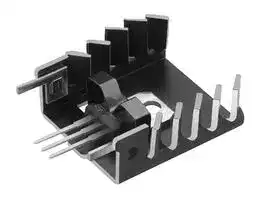 FK 249 SA 220: Heat Sink, For Transistors, TO-220, Black Anodized, 17 °C/W, TO-220, 30.4 mm, 31.2 mm, 12.5 mm