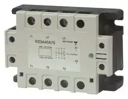 RZ3A40A25: Solid State Relay, 3PST-NO, 25 A, 440 VAC, Panel Mount, Screw, Zero Crossing