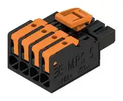 2741690000: Pluggable Terminal Block, 5 mm, 4 Ways, 2.5 mm², Snap In
