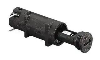 FX0461: Cartridge Fuse Holder, 1 Fuse, 5mm x 20mm, 10 A, 250 V, Solder Pin