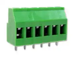 CTB0708/6: Standard Terminal Block, Wire to Board, CTB0708, 6 Contacts, 5.08 mm, Terminal Block, PCB