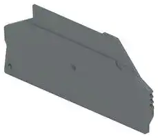 1SNK708912R0000: Accessory, Polyamide, Dark Gray, Entrelec SNK Series Screw Clamp Terminal Blocks, End Section Cover