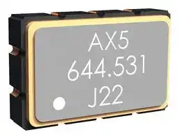 AX5PBF1-425.0000C: Oscillator, LVPECL, 425 MHz, 425 MHz, 20 ppm, SMD, 5mm x 3.2mm, 2.5 V, ClearClock AX5 Series