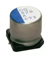 PCG0J222MCL1GS: Polymer Aluminium Electrolytic Capacitor, 2200 µF, 6.3 V, Radial Can - SMD, 0.012 ohm