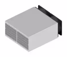 LA 18 250 230: Fan / Force Cooled Heat Sink, 230VAC, 0.25 K/W, 120 mm, 243 mm, 250 mm, 160 m³/h, 47 dBA