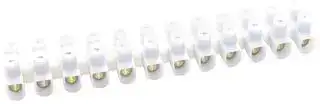 1277: Panel Mount Barrier Terminal Block, 2 Row, 12 Ways, 11.5 mm, 16 A