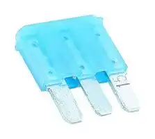 MP012590: Fuse, Automotive, Blue, 15 A, 32 V, 14.3mm x 4.2mm x 10.6mm, MP Auto Blade Micro 3 Series