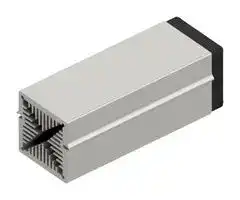 LAM 5 K 125 12: Fan / Force Cooled Heat Sink, 12VDC, 0.27 K/W, 50 mm, 50 mm, 125 mm, 14.3 m³/h, 27 dBA