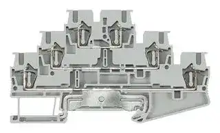 8WH2030-4EF00: Fused Terminal Block, Three-tier, PE, 2.5 mm2, 24 A, 500 V, Spring-loaded Terminal