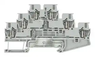 8WH2030-4HF00: Fused Terminal Block, Three-tier, PE, 2.5 mm2, 24 A, 500 V, Spring-loaded Terminal