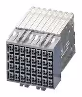 2287288-1: Connector, Dual Beam, STRADA Whisper Series, 64 Contacts, 2.5 mm, Receptacle, Press Fit, 4 Rows