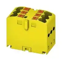 3273270: Panel Mount Barrier Terminal Block, 24 A, 500 V, 6 Pole, 3, Push In, 12 AWG