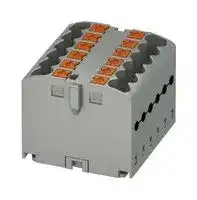 3273286: Panel Mount Barrier Terminal Block, 24 A, 500 V, 12 Pole, 6, Push In, 12 AWG