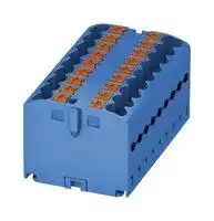 3273288: Panel Mount Barrier Terminal Block, 24 A, 500 V, 12 Pole, 6, Push In, 12 AWG
