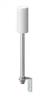 LR6-02L8NW: Base, Signal Indicator Towers, Off White, 8Pin M12 Connector, Pole Mount , L-Bracket, LR6 Series