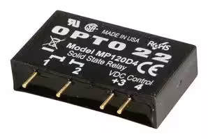 MP120D4: Solid State Relay, 4 A, 140 VAC, Through Hole, PC Pin, Zero Crossing