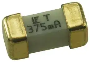 0452.375MRL: Fuse, Surface Mount, 375 mA, Slow Blow, 125 VAC, 125 VDC, 2410 [6125 Metric], NANO2 Slo-Blo 452